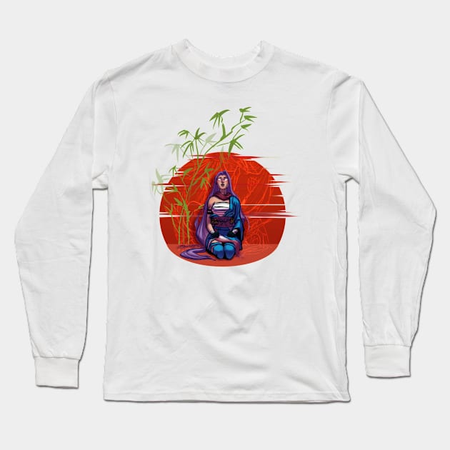 Sai - Japanese flag Long Sleeve T-Shirt by tattts